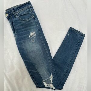 American Eagle Outfitters Dark Blue Skinny Jeggings